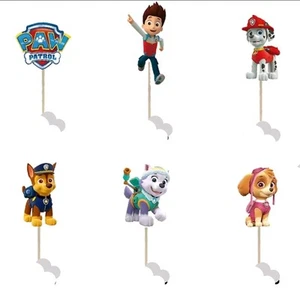 12x Set Paw Patrol Muffin Topper Deko Kuchenaufleger Geburtstag Kuchen Deko - Bild 1 von 3