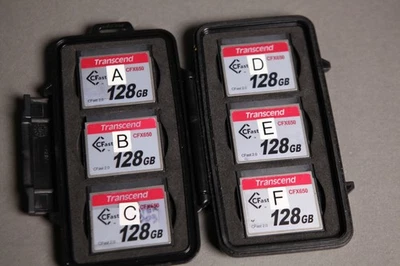 6 x TRANSCEND CFast 2.0 128GB Memory Card CFX600 - Image 1 of 2