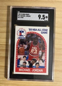 1989-90 NBA Hoops Michael Jordan All-Star Game Chicago Bulls #21 SGC 9,5 MT+ HOF - Foto 1 di 2