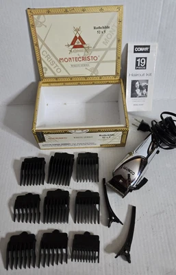 Kit Cortapelos CONAIR, 13 Piezas, Cortapelos Cromados, 9 Protectores, en Caja de Puros Foto 1 de 4