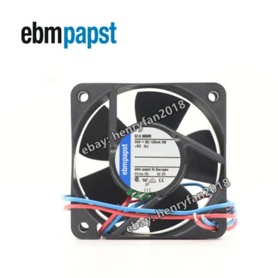 Ebm 614NHHR A5E01052493AE Axial Fan DC 24V 60*60*25MM Cooling Fan with Connector - Image 1 of 4