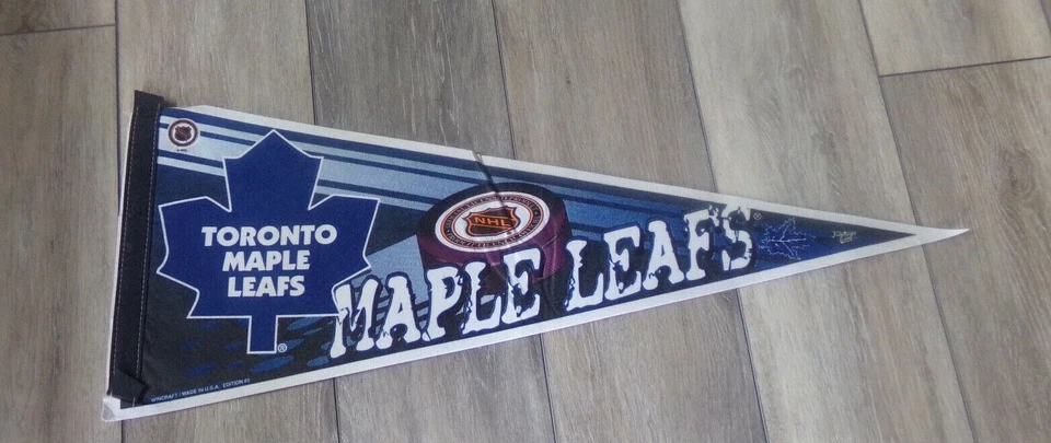 Vintage 1990's TORONTO MAPLE LEAFS Arena Sold Full Size Felt Pennant Rare NHL - Image 1 of 1