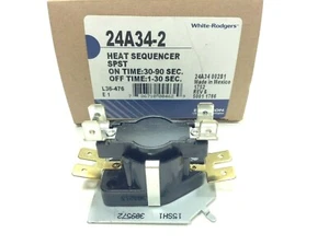 NEW 24A34-2 White Rogers Fan Heat Sequencer Emerson Electric Mobile Home Furnace - Picture 1 of 7