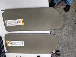 03 04 Corvette C5 Sun Visors Sunvisor Set SHALE 50th Anniversary Lemans FLAWED - Picture 1 of 6