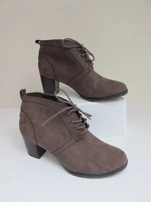 Botas al tobillo MARCO Tozzi gris gamuza tacón de bloque en muy buen estado talla 8 Foto 1 de 4