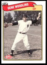 1989 Swell Baseball Greats 102 Gene Woodling   New York Yankees  UER