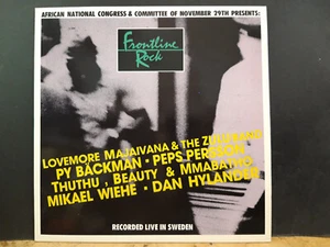 FRONTLINE ROCK A.N.C. Various LP 1987 Recorded in Sweden Afro etc - Picture 1 of 8