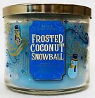 1 Bath & Body Works FROSTED COCONUT SNOWBALL Large Scented 3-Wick Candle 14.5 oz