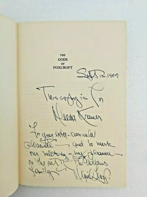 SIGNED David Levy The Gods Of FoxCroft Hardcover Book 1970 Ecological Sci-Fi - Image 1 of 4