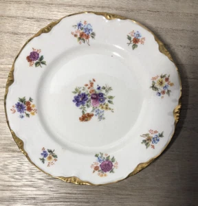 1 Vintage Warwick Dresden Porzellan Dessertteller - Bild 1 von 5