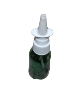 Brand New 1 Oz 30 ML Green Shaded Nasal Spray Bottle w White Top Essential Oil - Picture 1 of 3