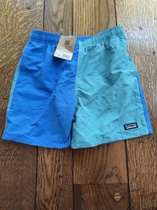 Patagonia Kids Baggies Shorts 5" Lined 67036 Subtidal Blue Youth Large L 12 - Picture 1 of 6