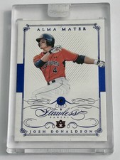 2016 Panini Flawless Alma Mater Sapphire #69 Josh Donaldson #8/10 Auburn Tigers
