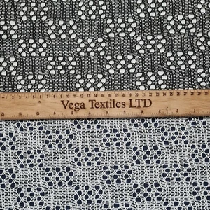 Cotton Polyester Lace Fabric 49" Wide Sold By The Metre - Picture 1 of 13
