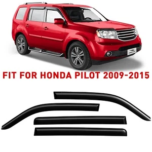 Side Window Deflectors Rain Guards for 2009-2015 Honda Pilot - Picture 1 of 8