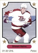 1991-92 7th Inning Sketch OHL #131 Shawn Heins - NM-MT