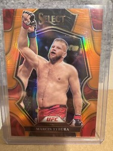 MARCIN TYBURA 2023 Panini Select UFC 166 Premier Level Orange Prizm 37/49