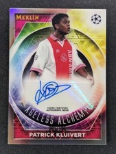 2022-23 Topps Merlin Chrome UEFA PATRICK KLUIVERT /100 Auto Ageless Alchemy Ajax