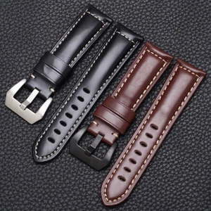 20/22/24/26mm Strap Replace Watch Band Genuine Leather FOR Panerai PAM Watches - Picture 1 of 12