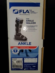 NEW! FLA Orthopedics - Adjustable High Ankle Walker Boot ~Adult Size High Large - Picture 1 of 7