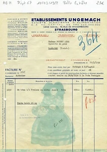 Dépt 67 - Strasbourg 19 Rue Wissembourg - Belle Entête Secteur Alimentaire 1952 - Picture 1 of 1