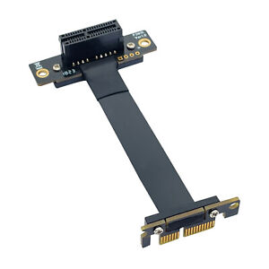 PCIe 3.0 Riser Cable X1 to X1 Male to Female 90°/180° Flexible Extender 10~40cm