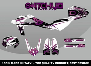 Grafik Dekor Aufkleber FAST PURPLE Für MOTO WR 125 2009 2010 2011 2012 2013 - Picture 1 of 1