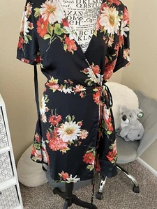 JNSQ Women Floral silk dress-Katalina Dress-100% Silk-New with Tag - Picture 1 of 4