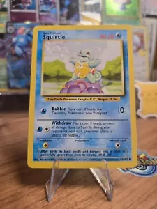 Pokémon Base Set 1999 ENGLISH - Squirtle 63 - Picture 1 of 2