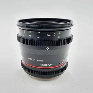 Lente Rokinon 50 mm T1,5 AS UMC para Canon EF Mount Cine DS LEER - Imagen 1 de 10