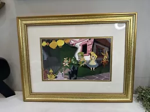 Disney Alice in Wonderland 50th Anniversary Framed Pins Dormouse Mouse - Picture 1 of 3