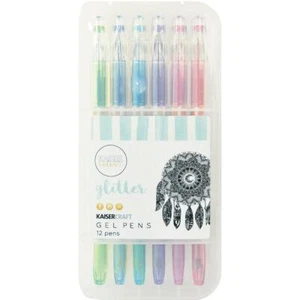 KaiserCraft Gel Pens 12 Glitter - Picture 1 of 1