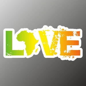 adesivo cuore africa i love africa autocollant Aufkleber sticker - Bild 1 von 1