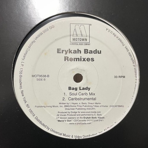 ERYKAH BADU Bag Lady Remix only for this board eBay