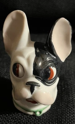 古董老式/复古男式瓷制拳击手狗头适用于甘蔗HTF — 第 1/4 张图片