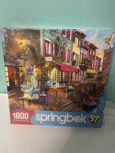 Springbok's 1000 Piece Jigsaw Puzzle Paris Restaurant- Made in USA - Picture 1 of 3