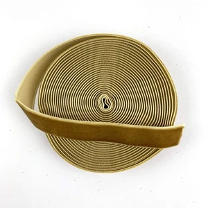 Khaki Velvet Ribbon, 5/8 Inch 16mm x 5 Yards, Fabric, DIY Craft, Sewing - Picture 1 of 2