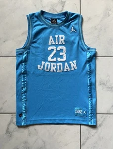Air Jordan Jersey Shirt Medium Blue Youth Boys Basketball Polyester 23 - Picture 1 of 20