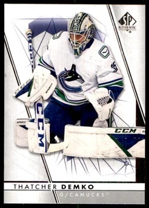 2022-23 SP Authentic Thatcher Demko Vancouver Canucks #73 - Picture 1 of 2