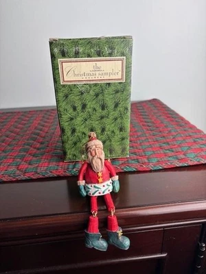 Russ Berrie Santa Adorno de Navidad El Muestreador de Navidad En Caja Vacaciones Foto 1 de 4