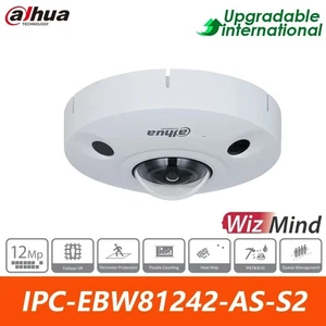 Dahua 12MP IR Fisheye WizMind IP Camera AI POE IPC-EBW81242-AS-S2 Built-in MIC - Picture 1 of 13