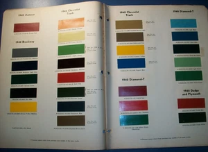 1940 Chevy Chevrolet Pickup Panel TRUCK DuPont Paint Chips sheets - Picture 1 of 1