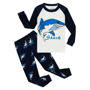 Esho 2Pcs Boys Pajamas Sets Kids Long Sleeve T-Shirt+ Long Pants Loungewear 7T - Picture 1 of 4