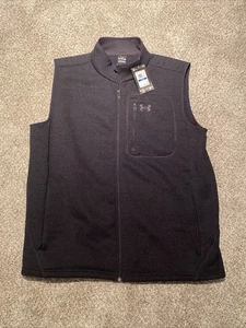 Under Armour UA Specialist Fleece Weste Schwarz Herren Gr. XL Neu mit Etikett - Bild 1 von 5