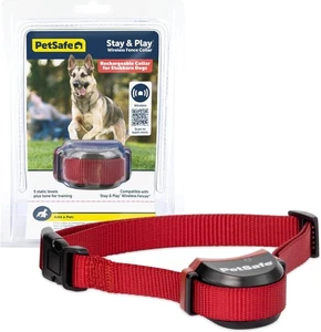 Collar de perro inalámbrico PetSafe Stay & Play impermeable recargable cerca eléctrica - Imagen 1 de 11