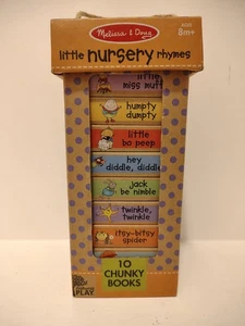 Melissa & Doug Book Tower Little Nursery Rhyme 10 Chunky Books Like New - Bild 1 von 6