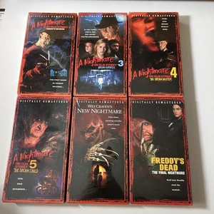 The Nightmare on Elm Street Collection VHS Box Set 1999 Horror 2-7 SEALED LOT - Picture 1 of 16