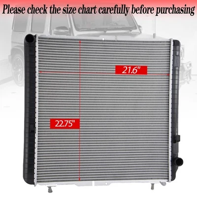 Radiator Fit 13-18  Mercedes Benz G-Class G63 AMG /G65 AMG 16-18 W463 4635000402 - Image 1 of 4