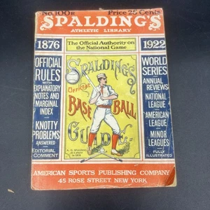 Guida Ufficiale Baseball 1922 Spalding's Biblioteca Atletica - Foto 1 di 7