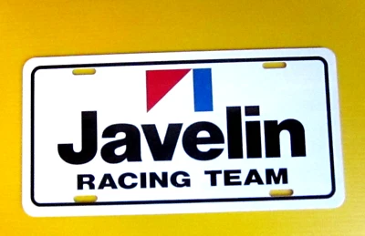 AMC JAVELIN RACING TEAM MATRÍCULA ETIQUETA 1968 1969 1970 1971 1972 1973 1974 Foto 1 de 2